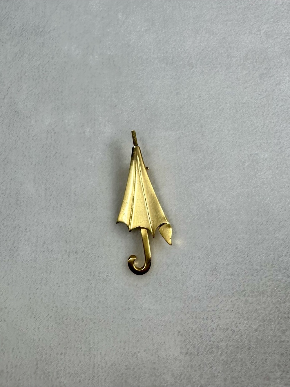 Gold Umbrella Brooch Pin
